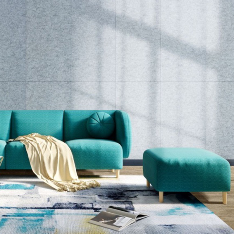 Přizpůsobitelný panel pohlcující zvuk s drážkovaným polyesterovým vláknem