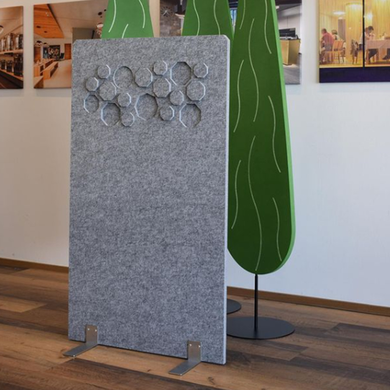 Ekologické akustické panely pro kancelářské přepážky pro přepážky místností Látkový obalový design komerčního interiéru