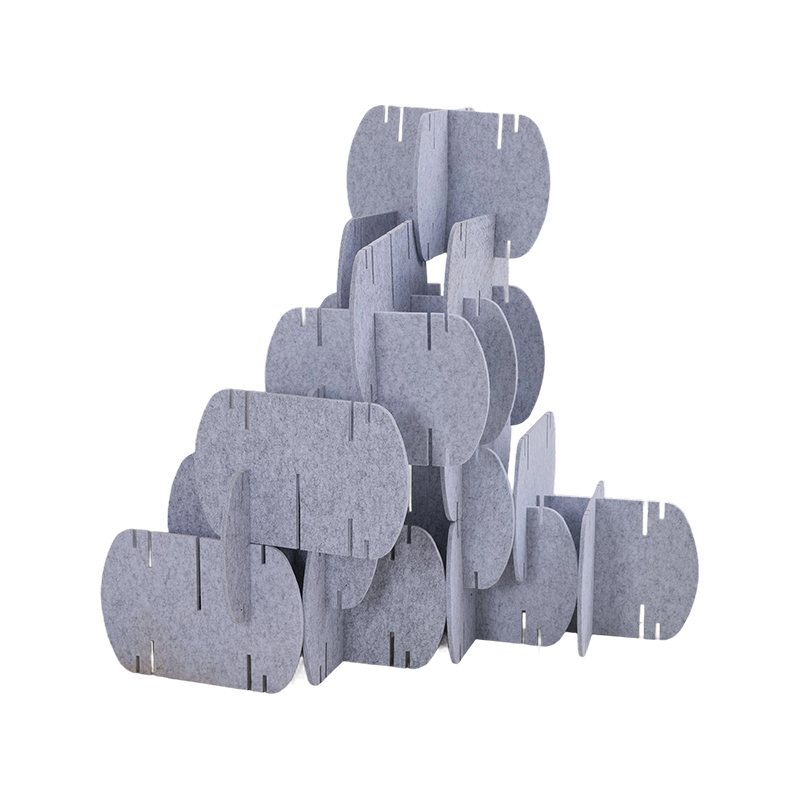 Ekologické akustické panely pro kancelářské přepážky pro přepážky místností Látkový obalový design komerčního interiéru