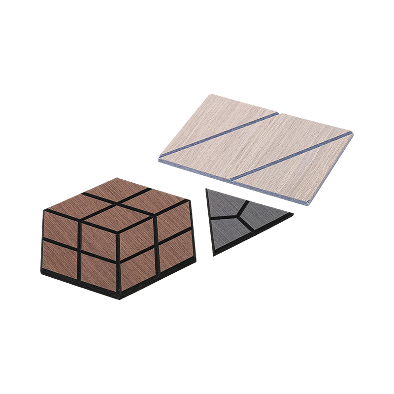 3D akustické dřevěné dýhové lamelové stěnové panely pro vnitřní stěnové a stropní panely